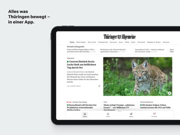 Thüringer Allgemeine News iPad screenshot 1