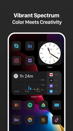 Dark Aura - Aurora Dark Themes iPhone image 4