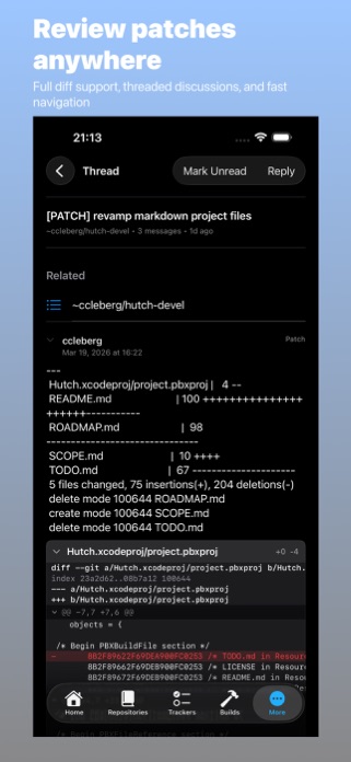 Hutch for Sourcehut Screenshot 1 of 7
