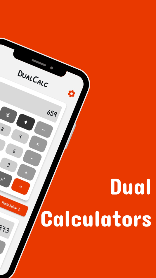 #2. DualCalc - Calculator App (iOS) 由: Vikas Sharma