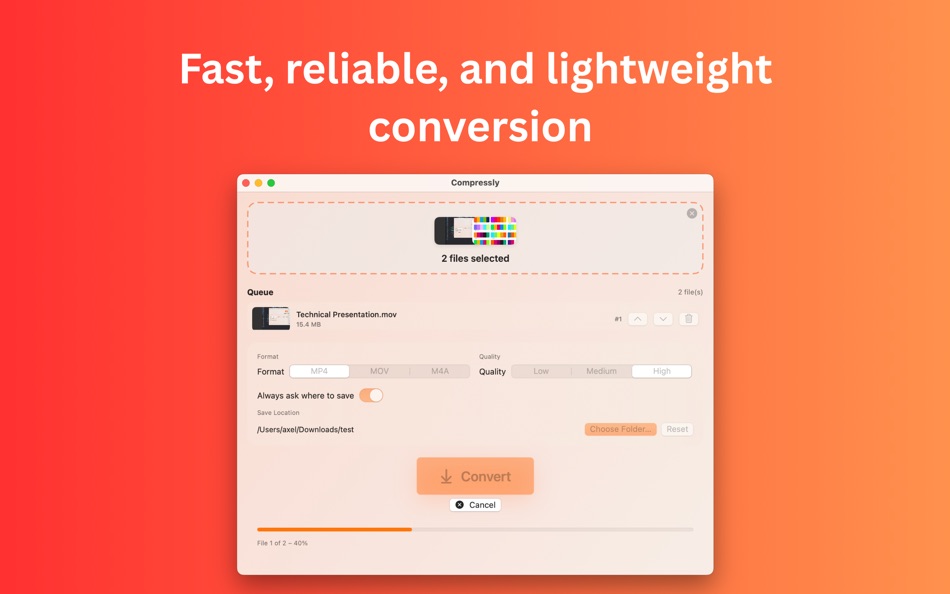 #3. Compressly (macOS) By: Arman Aksel Kantar