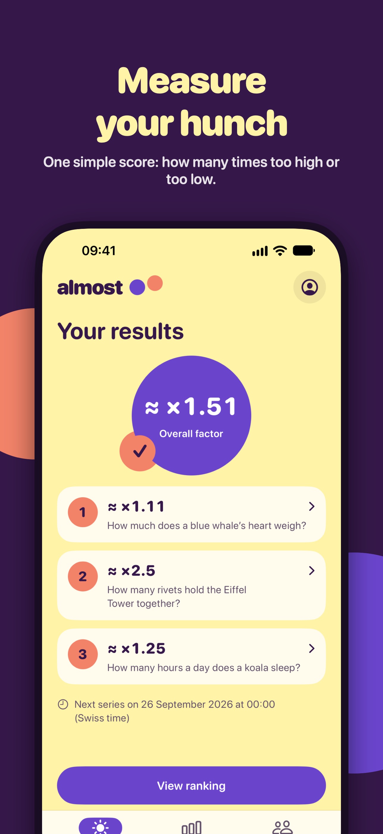 Screenshot 4 of Almost: Daily Number Quiz