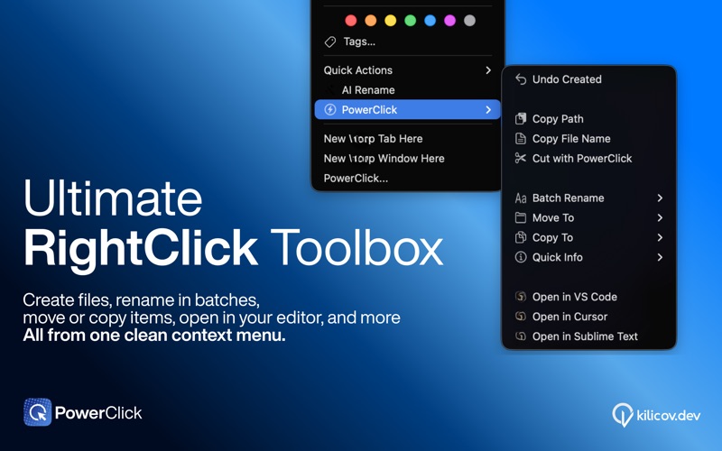 PowerClick: 右键实用工具箱 screenshot