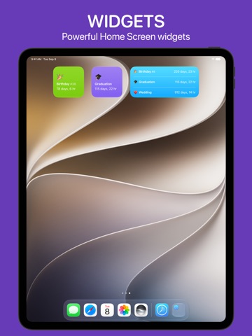 Countdowns: Widgets & Timer iPad screenshot 2