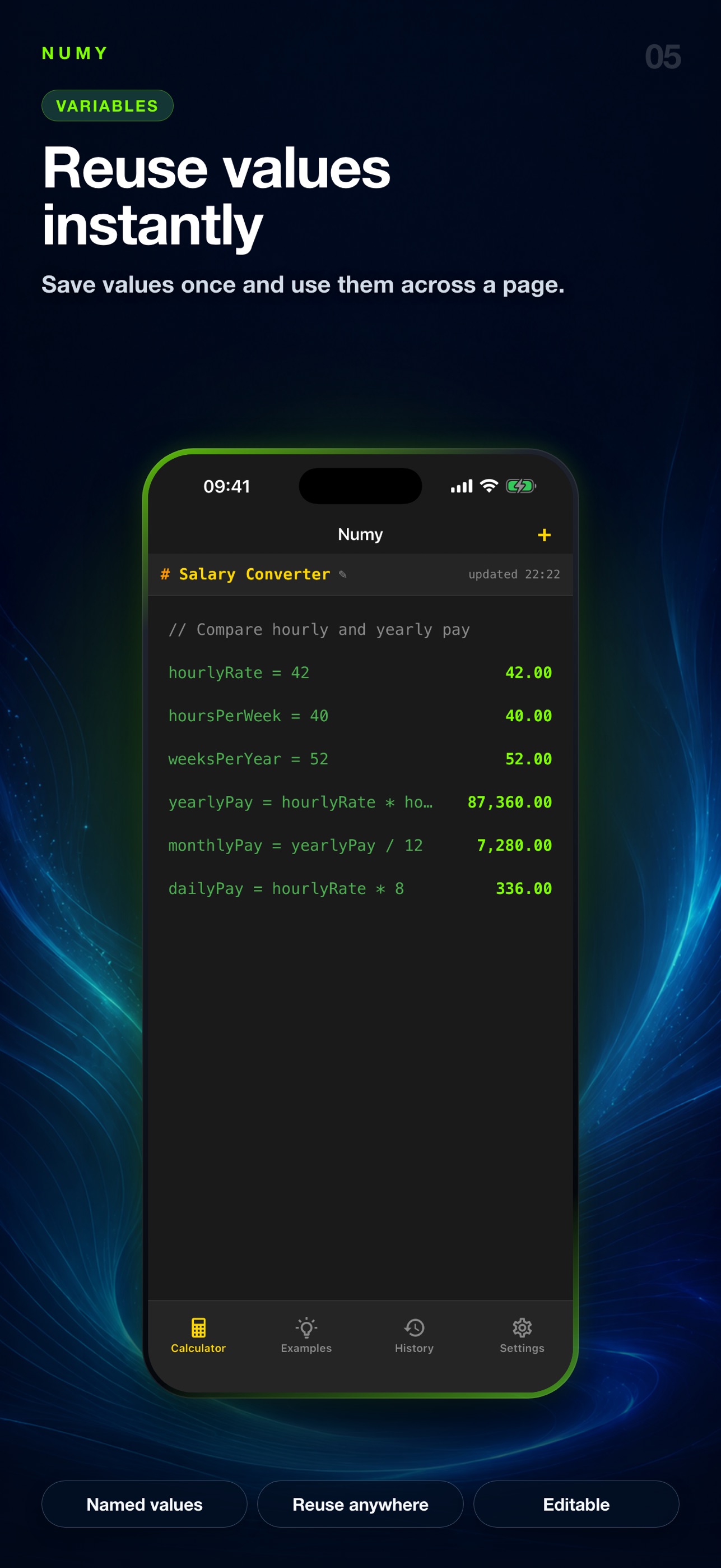 Screenshot 5 of Numy: Notepad Calculator