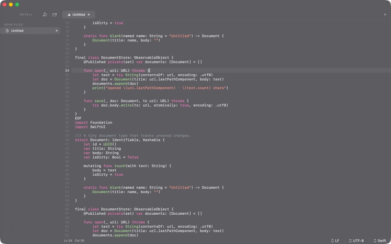 CodePad+ screenshot
