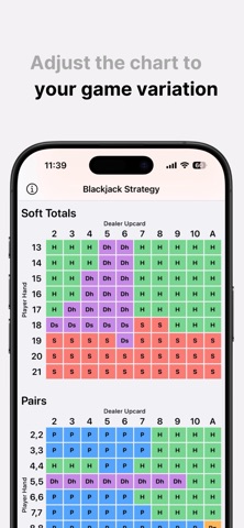 Blackjack Strategy Book iPhone screenshot