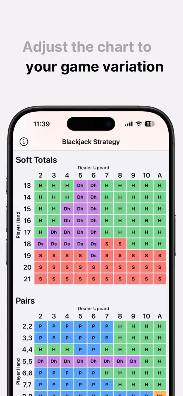 Screenshot #2 pour Blackjack Strategy Book