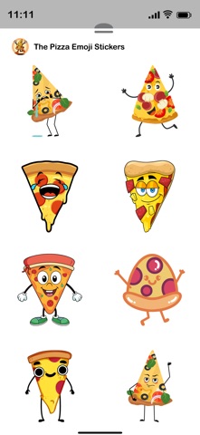 The Pizza Emoji Sticker screenshot