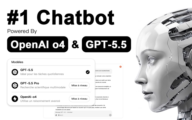 Screenshot #1 pour ChatBot5.5 - Français AI