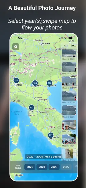 Pictour: Photo Map & Timeline screenshot 1