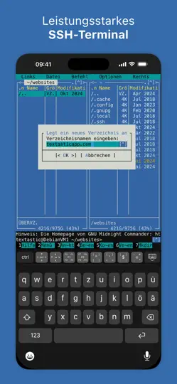 Screenshot von Textastic Code Editor auf dem iPhone 6