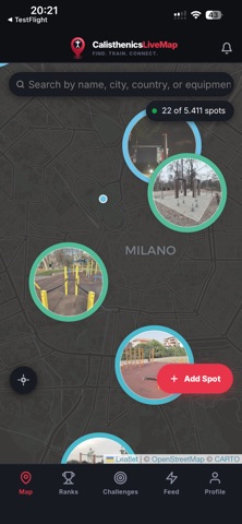 Calisthenicslivemap Screenshot 5 of 10