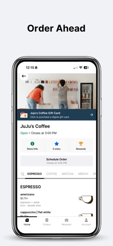 JUJU'S COFFEE iPhone screenshot