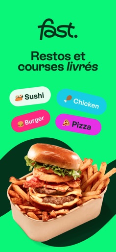Fast: Livraison repas, courses screenshot