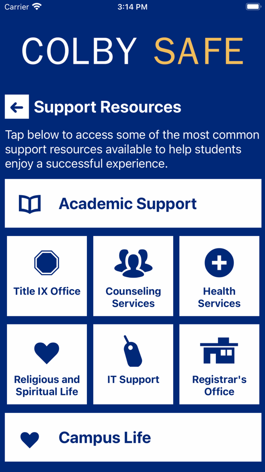 #7. Colby Safe (iOS) 由: Colby College