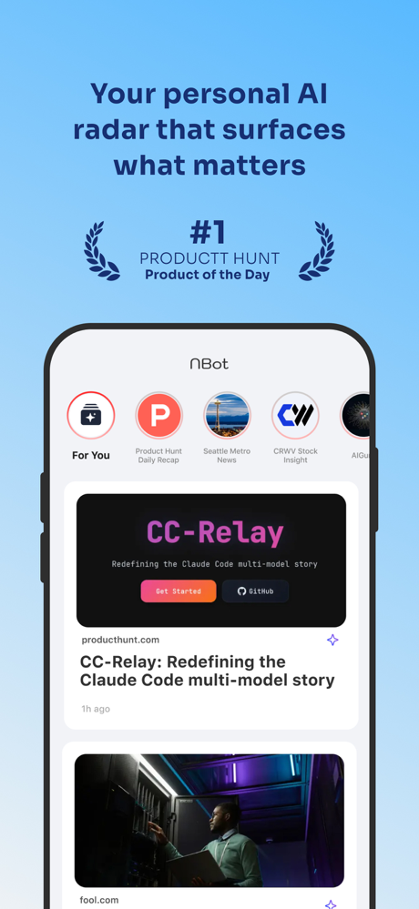 NBot: AI Agent for News screenshot 1