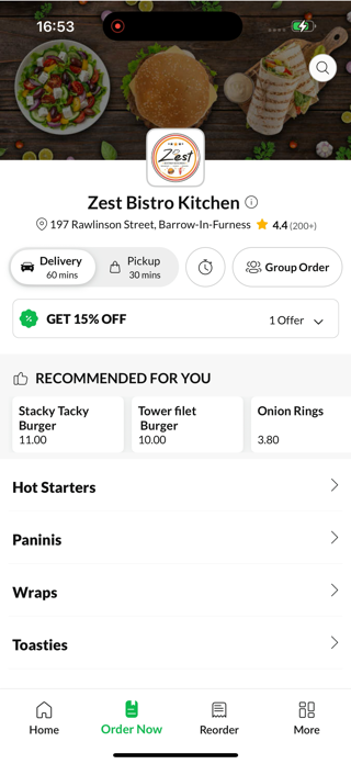 Zest Bistro Kitchen Screenshot 2 of 4