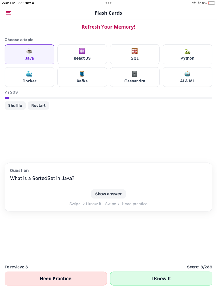 #9. Interview Dojo (iOS) 作者: Tech Venture LLC