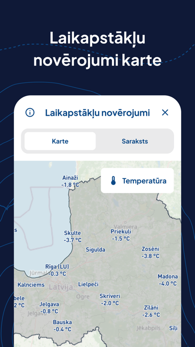 Screenshot 2 of Meteo.lv App