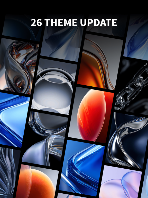 Liquid Theme - 26 Wallpapers iPad screenshot 1 - Graphics & Design app