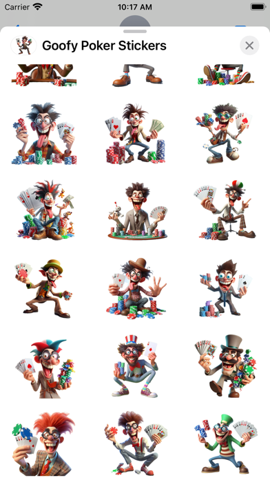Screenshot #3 pour Goofy Poker Stickers