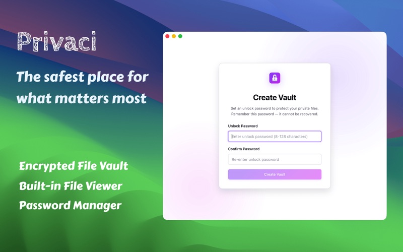 Privaci screenshot