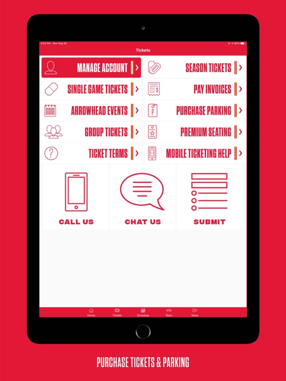 Kansas City Chiefs iPad screenshot 6 - Sports app
