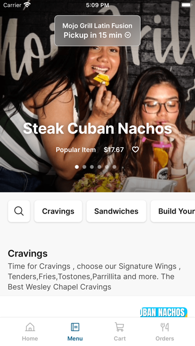 Mojo Grill Latin iPhone screenshot 2 - Food & Drink app