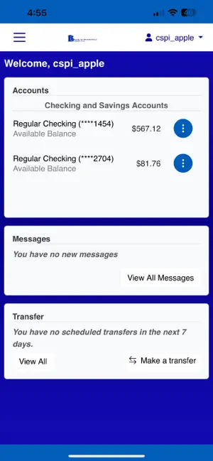 Bank of BP Mobile Banking screenshot 2