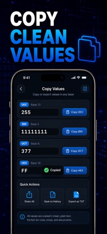 进制转换器 二进制 十六进制 八进制 十进制 程序员 screenshot