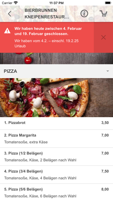Bierbrunnen Kneipenrestaurant screenshot