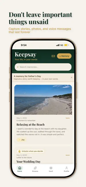 Keepsay screenshot 1