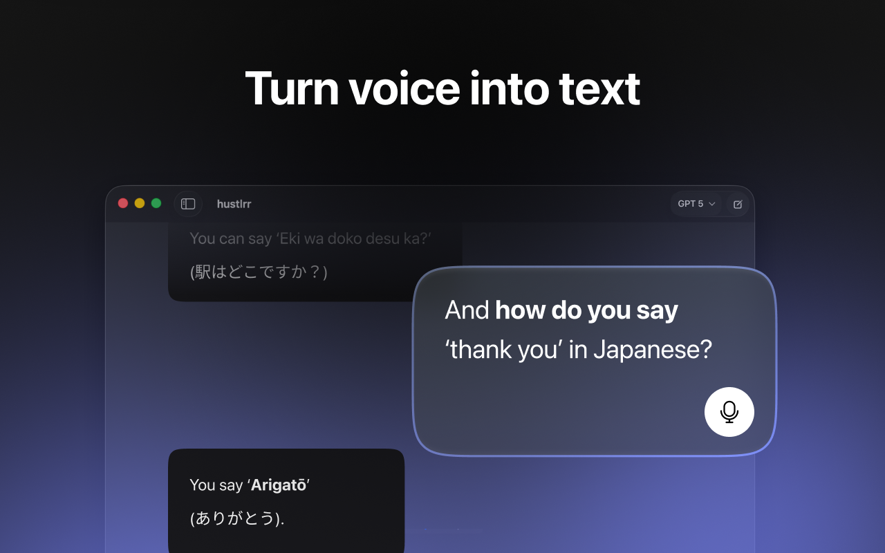 hustlrr - Question AI Chat