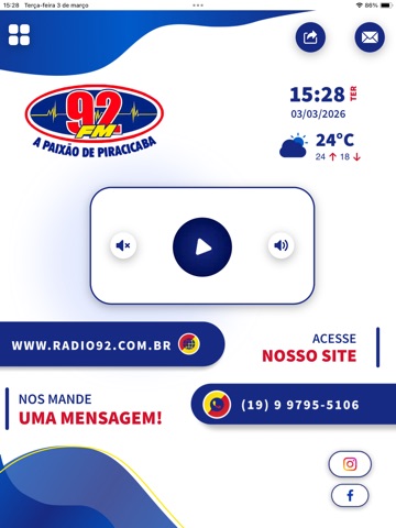 Rádio 92 FM - Piracicaba