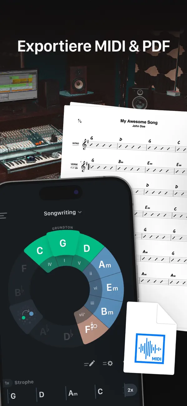 TONALY: Songs & Tonleitern iPhone App Screenshot 7 – Musik