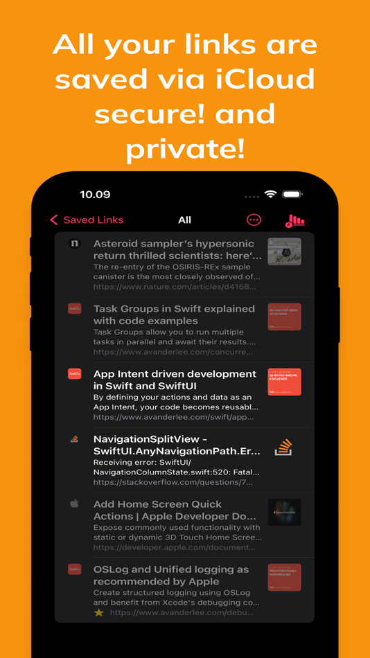 #3. Saved Links (iOS) 由: Nikolaj Jensen
