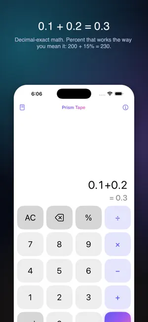 Prism Tape Calculator screenshot 4