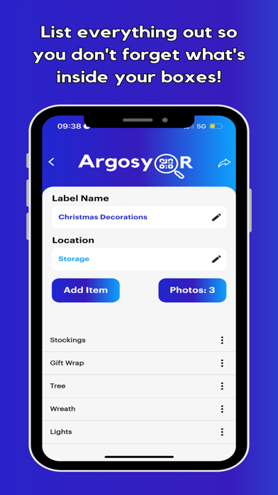 Argosy QR iPhone screenshot 3 - Productivity app