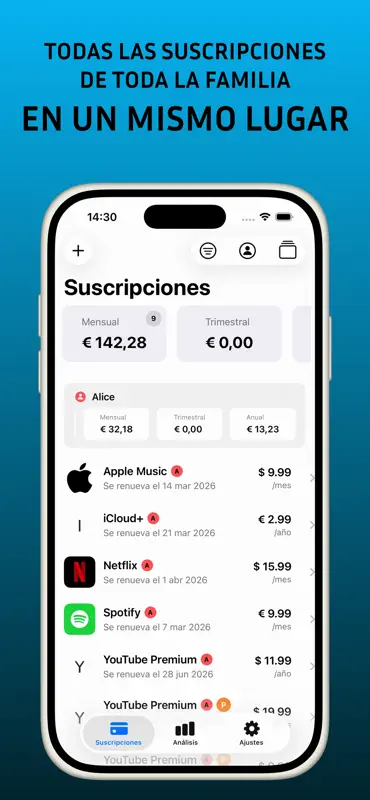 SuscriptoTracker+ screenshot 1 of 10