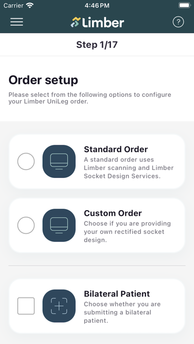 Limber Clinical Screenshot