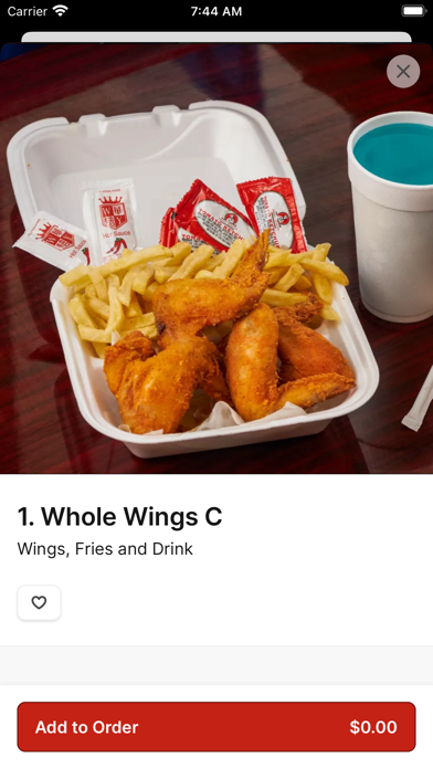 G Town Wings & Fish iPhone screenshot 4 - Food & Drink app