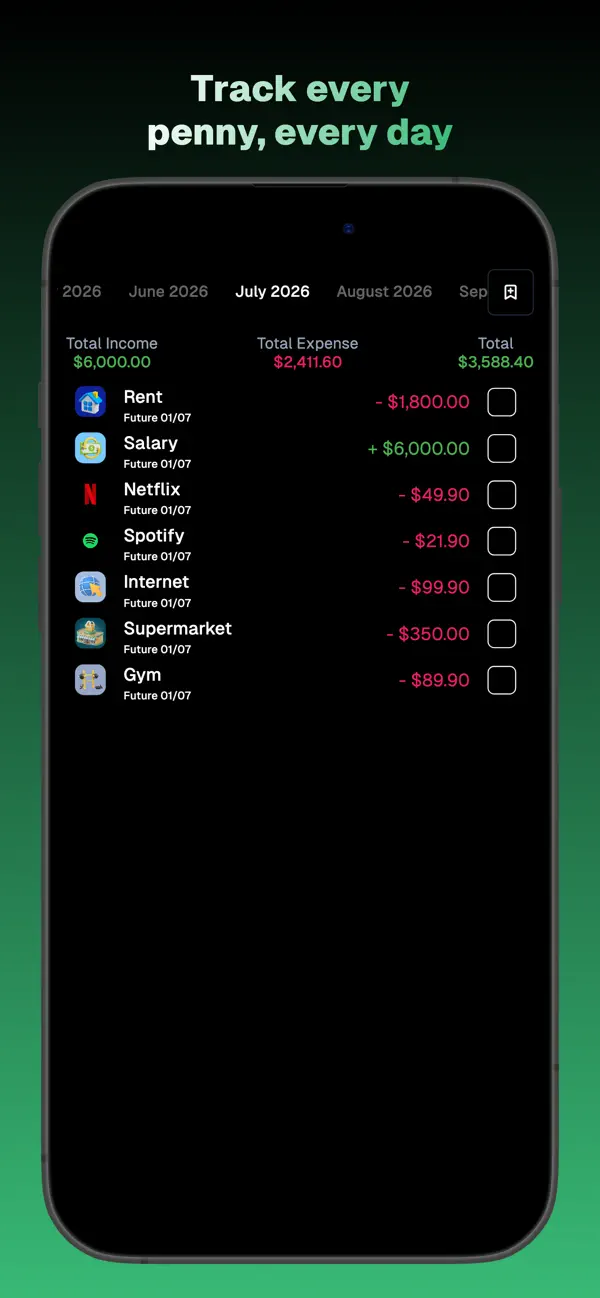 Screenshot #1 pour Moovy – Finance Control