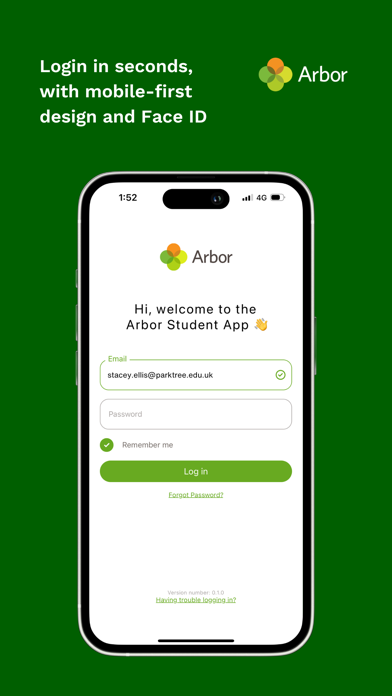 Arbor Student App Screenshot
