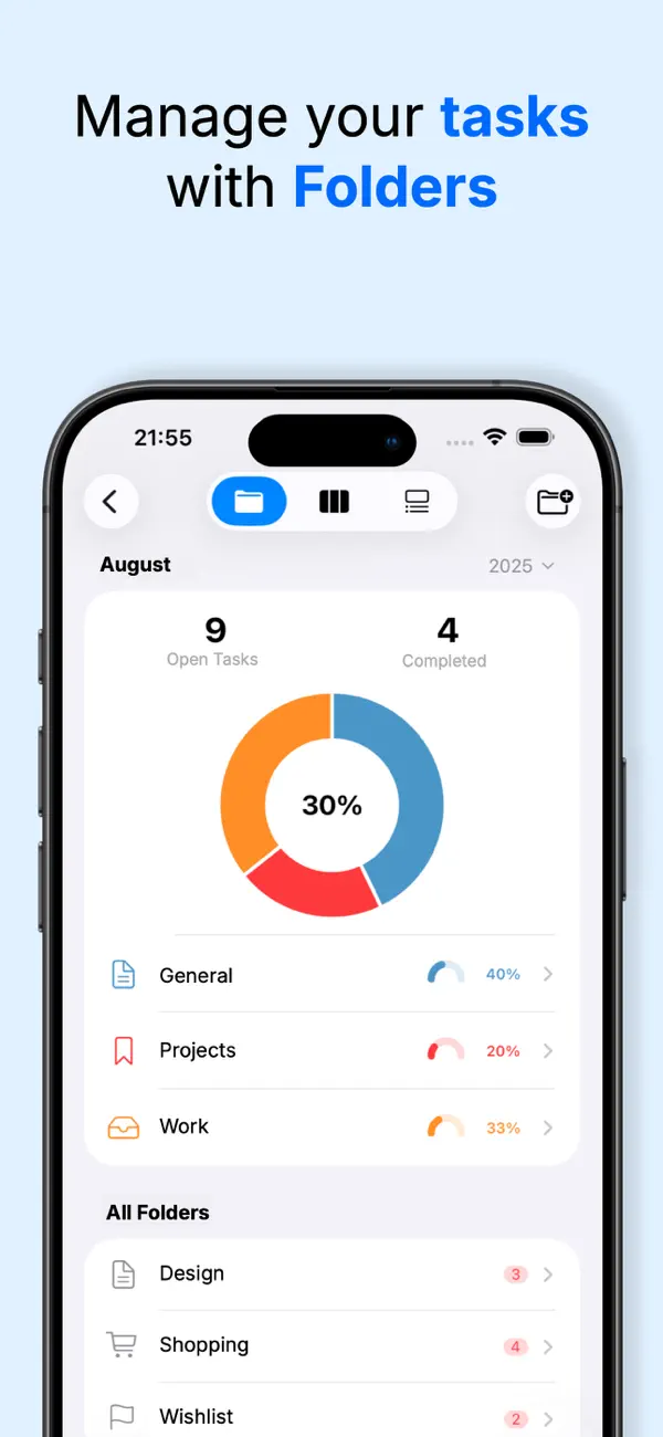#3. TaskMind: Task Manager (iOS) Ved: Robin Guido Schmidt