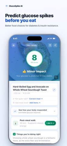 GlucoSpike - Diabetes Food Log screenshot