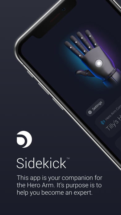 Open Bionics Sidekick Screenshot