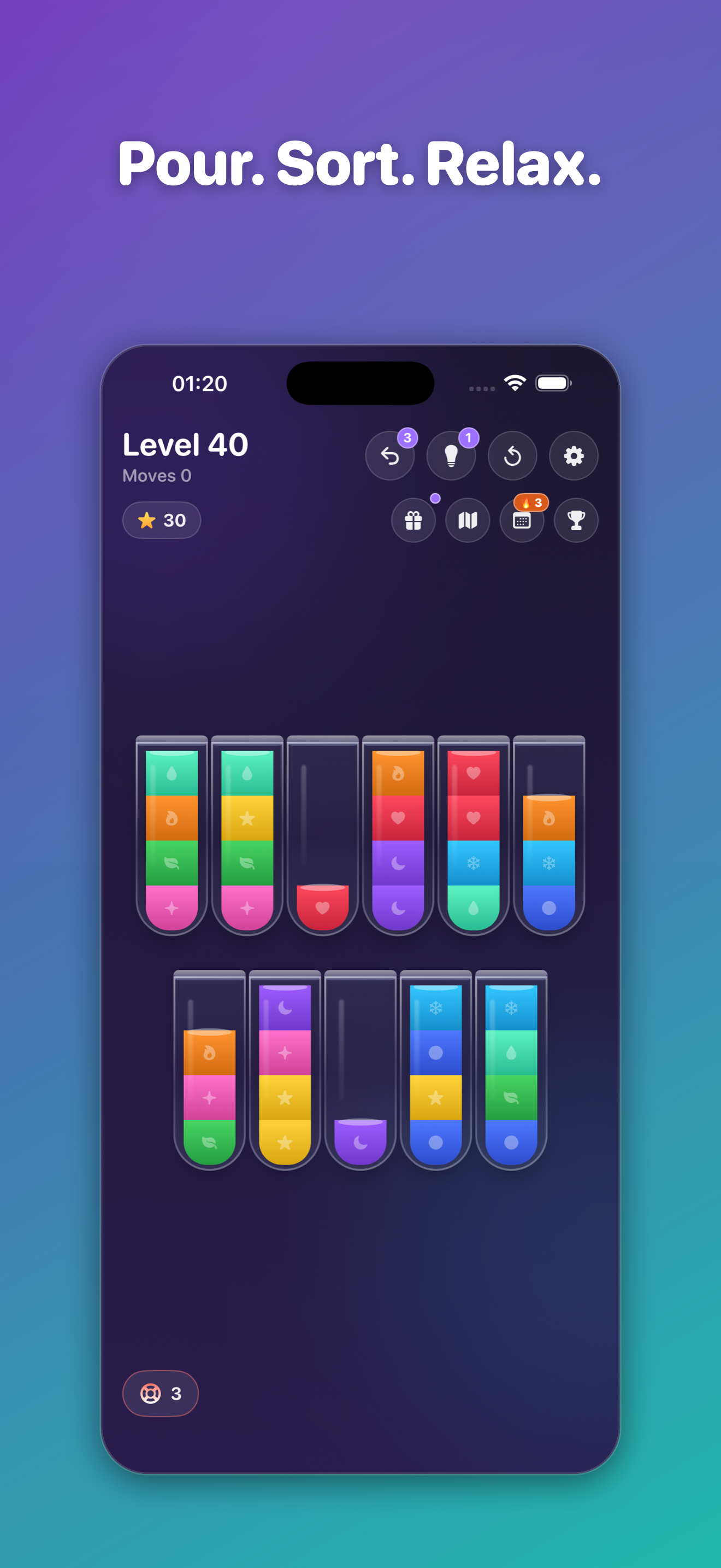 ColorPour: Color Sort Puzzle screenshot 3