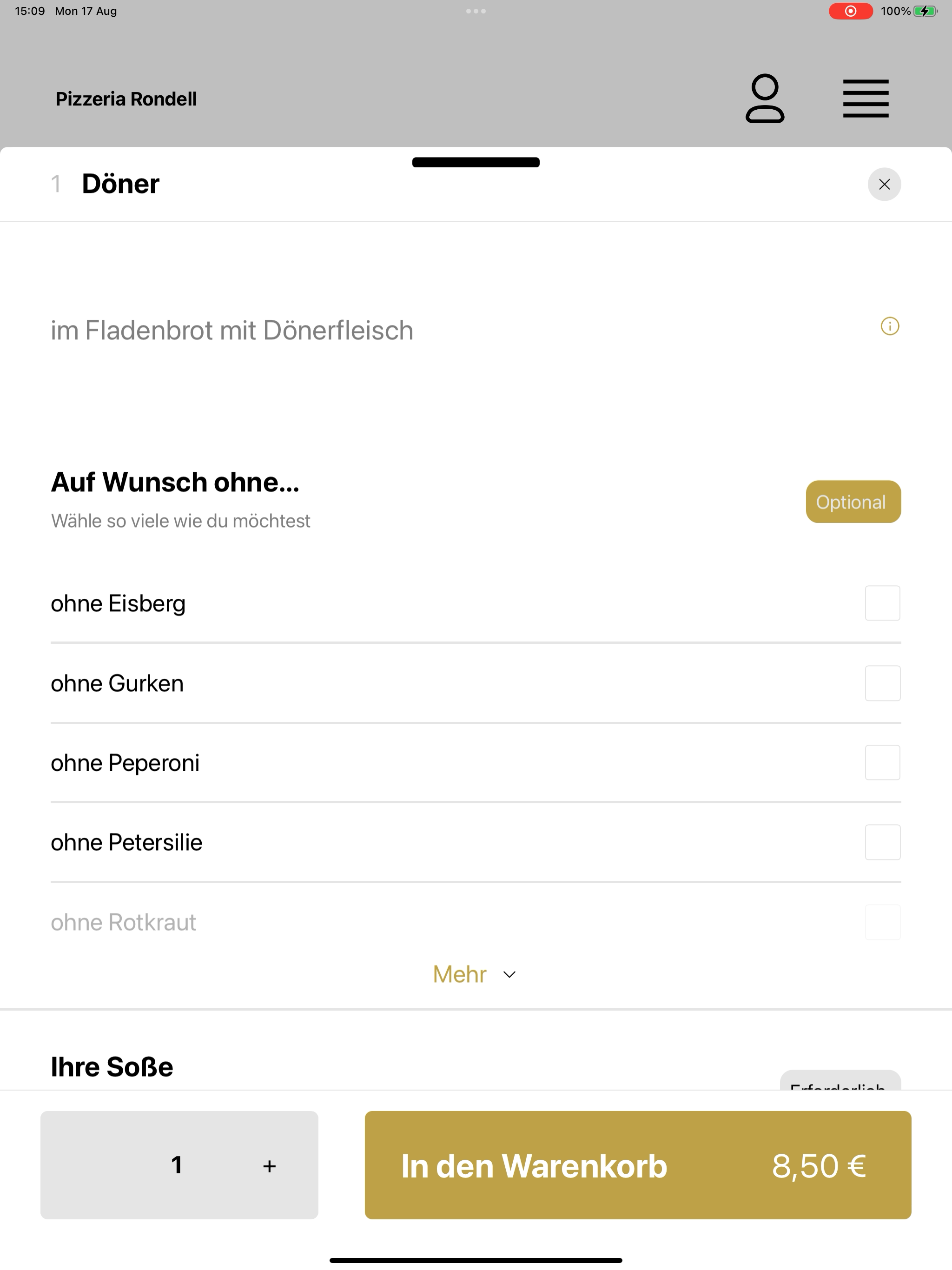 Pizzeria Rondell screenshot 15