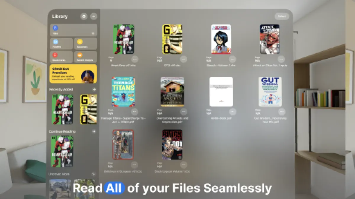 Uncover: Ebook Reader screenshot 1